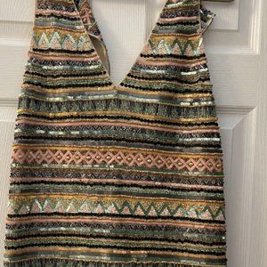 Beaded Alice + Olivia Mini Dress